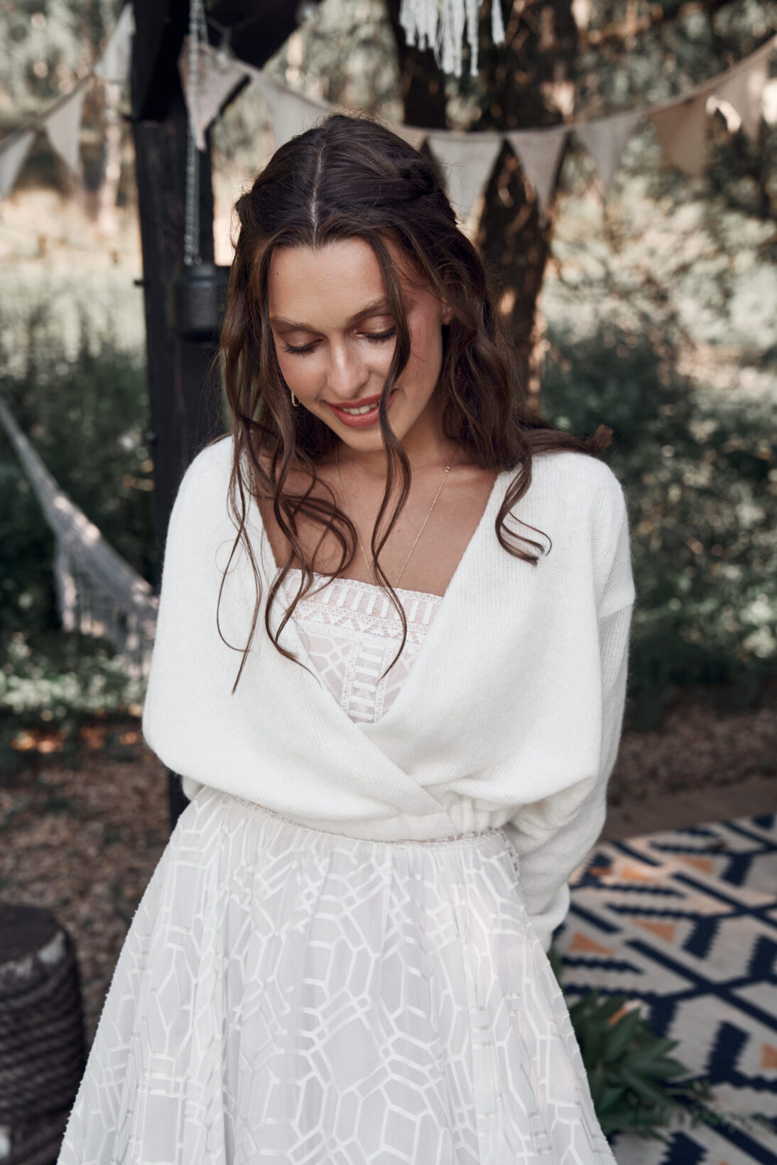 Свитер BOW SWEATER IVORY — фото 3