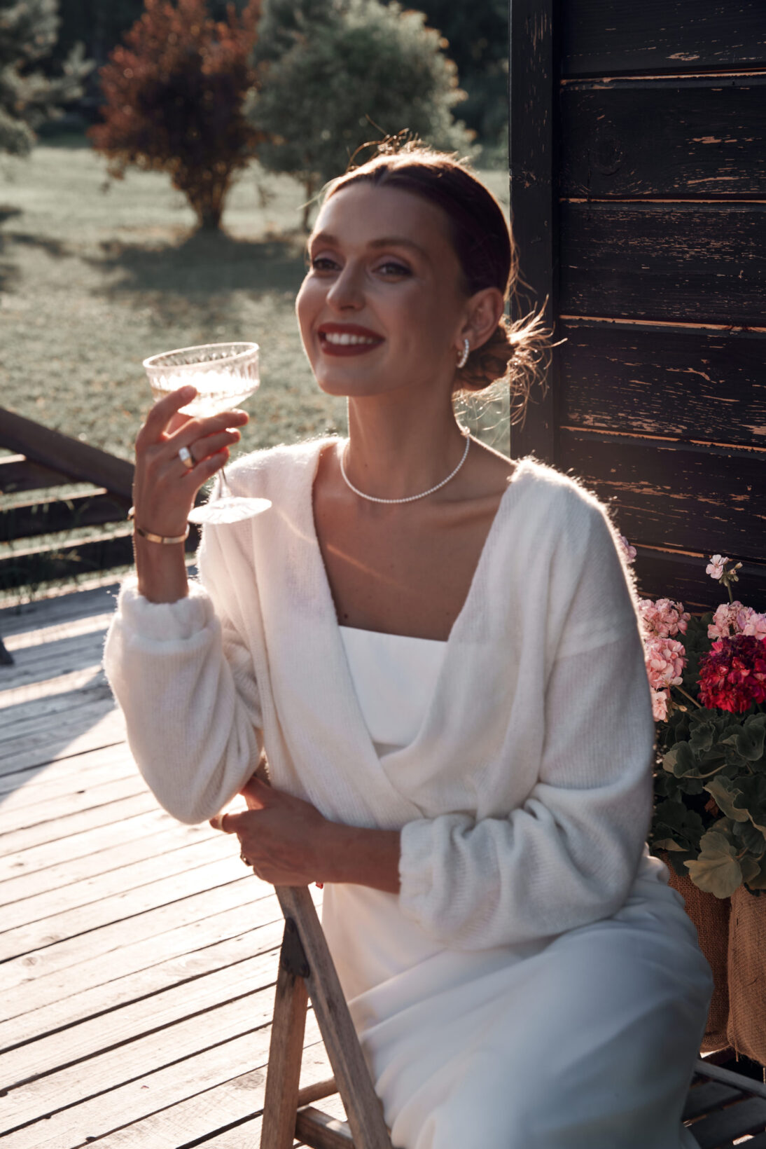 Свитер BOW SWEATER IVORY — фото 4