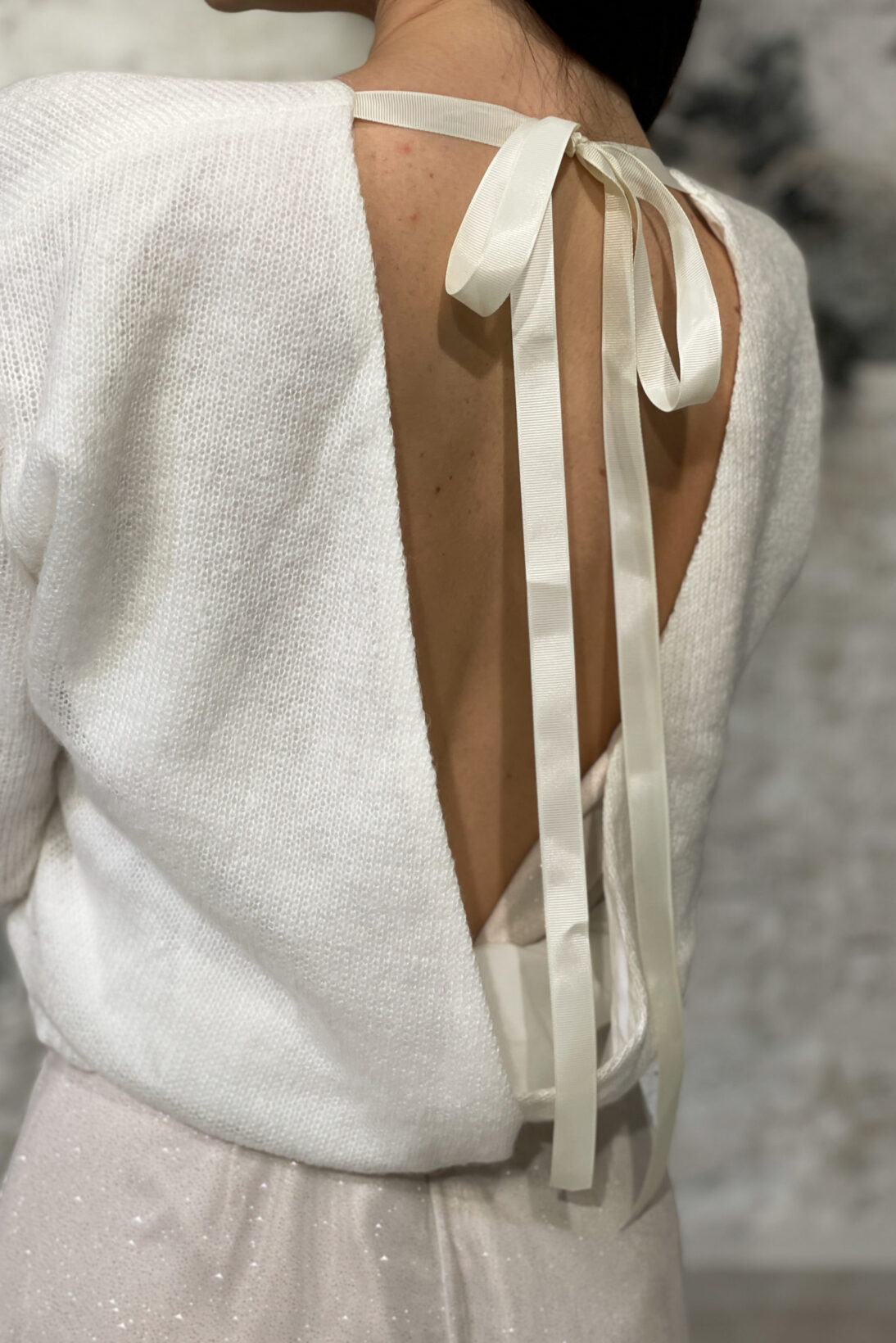 Свитер BOW SWEATER IVORY — фото 9