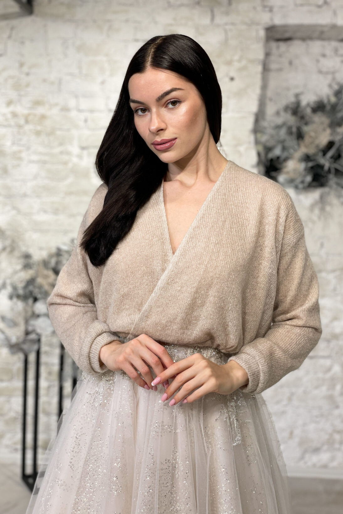 Свитер BOW SWEATER BLUSH — фото 6