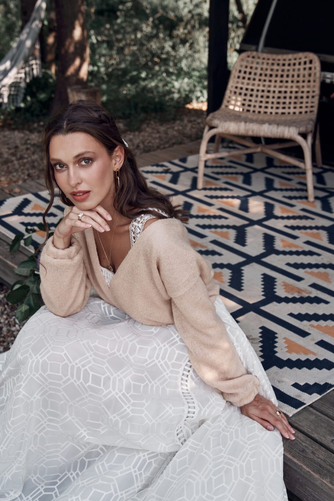 Свитер BOW SWEATER BLUSH — фото 1
