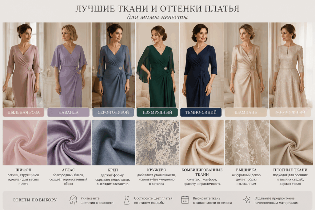 Платье для мамы невесты 40+, 50+ и старше: как выбрать